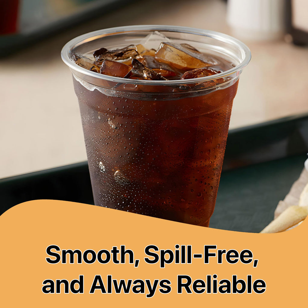 Pokanic Plastic Clear Cups [16 oz] x [25 Cups] Disposable Cold Beverage Drinking Iced Coffee Water Juice Tea Party Travel Cafe Restaurant School Office Home Kitchen