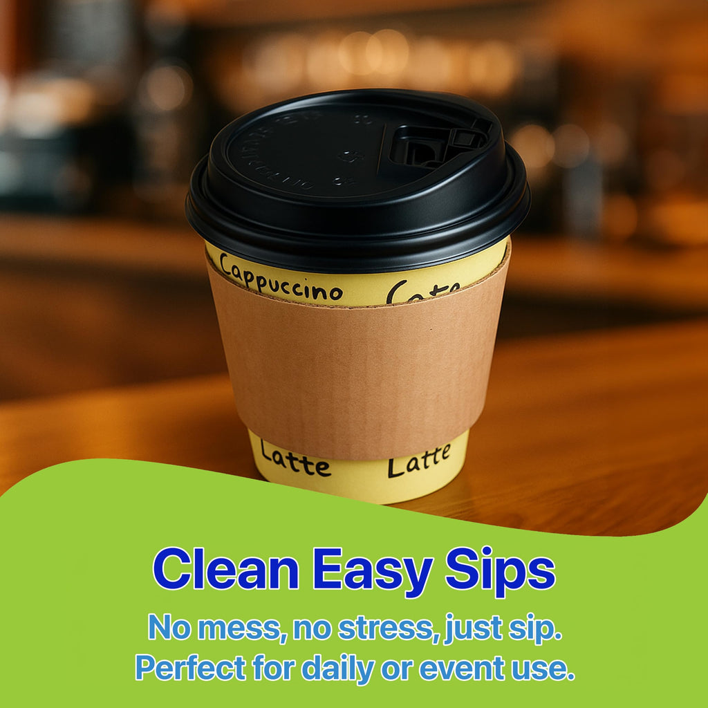 Pokanic Paper Cups oz Pack Disposable Hot Cold Beverage Drinking Coffee Water Juice Tea Party Travel Events Cafe Restaurant School Office Home Kitchen