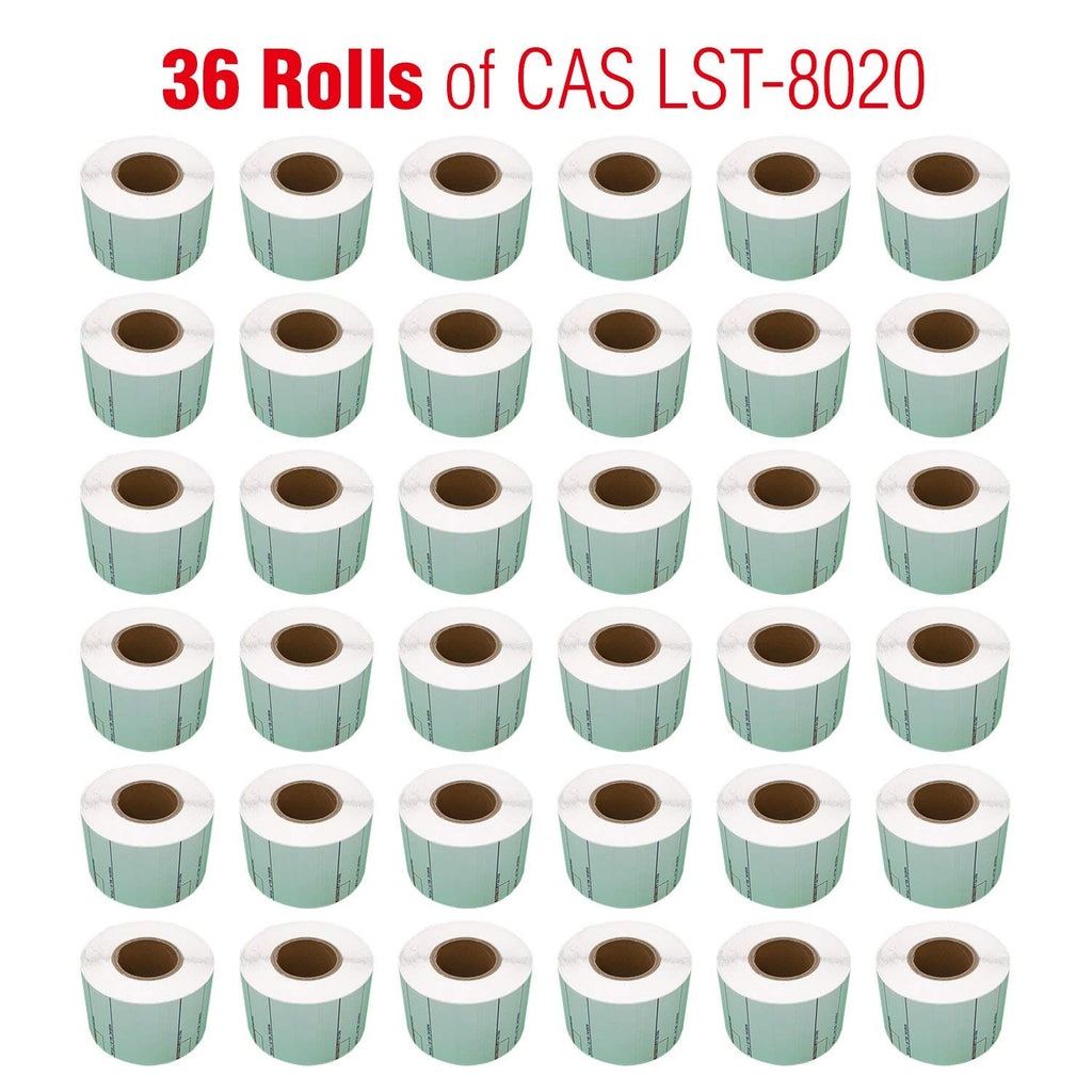 CAS Labels LST Thermal - Printer Printing Scale Compatible with CAS LP-1000 CL-5000 CL-5500 CL-7200, Easy Weigh LS-100, VisionTech DLP-300
