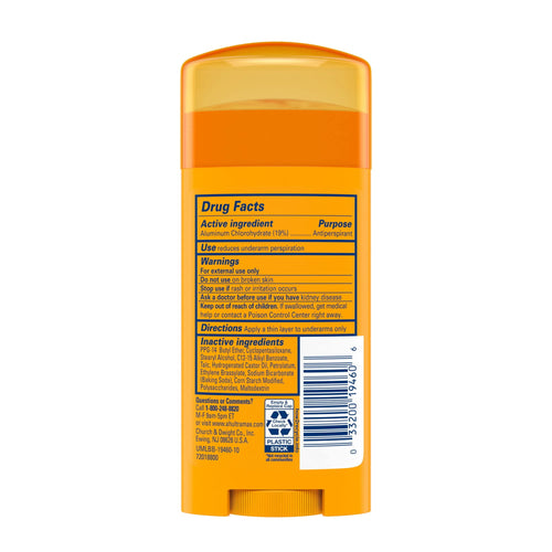 Arm & Hammer Invisible Solid Antiperspirant & Deodorant, Unscented - 2.6 oz - 2 pk