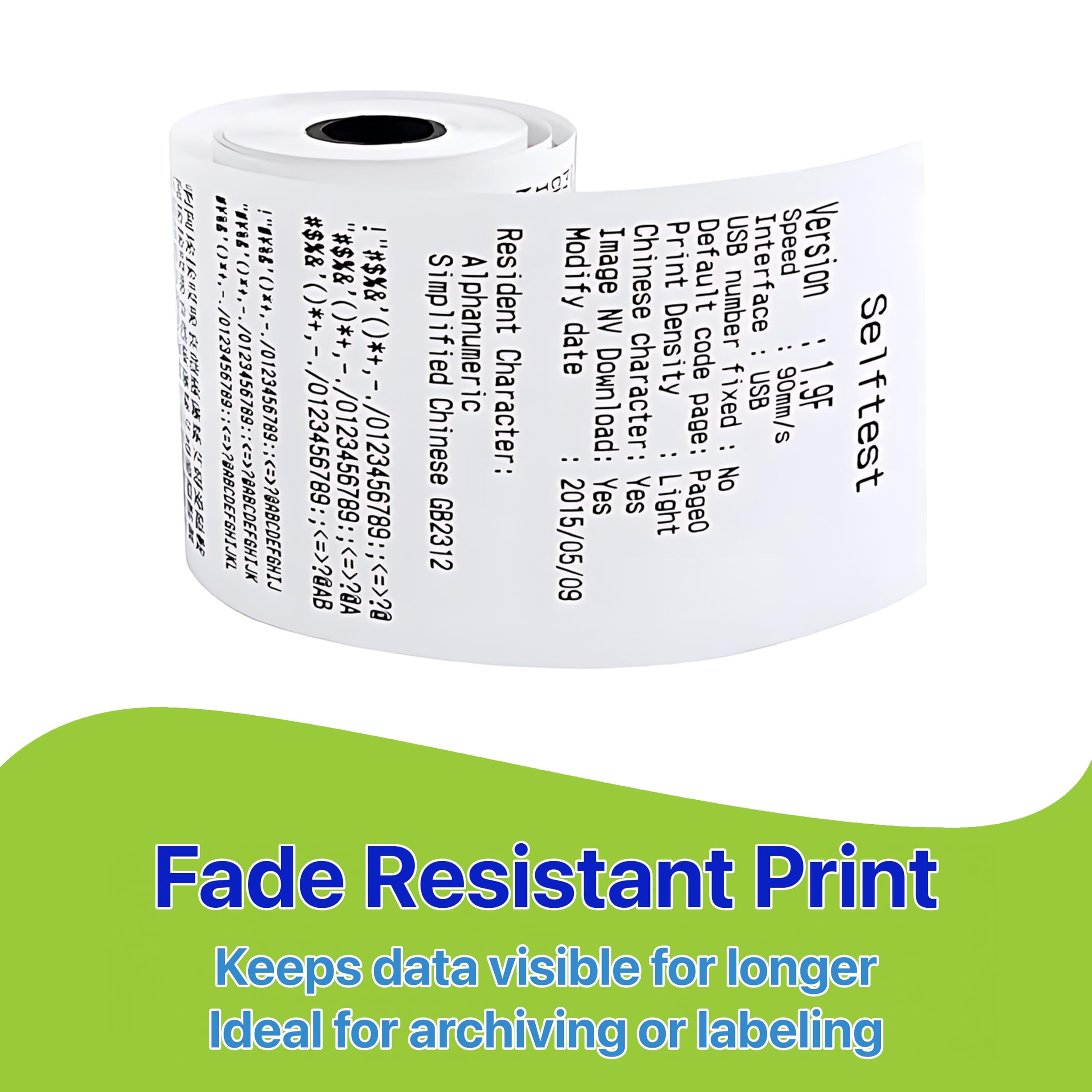 Pokanic Thermal Receipt Paper Rolls [3 1/8/" x 230'] x [30 Rolls] Compatible with Clover Mini Mobile Square POS System Credit Card Machine Calculators Star Printers