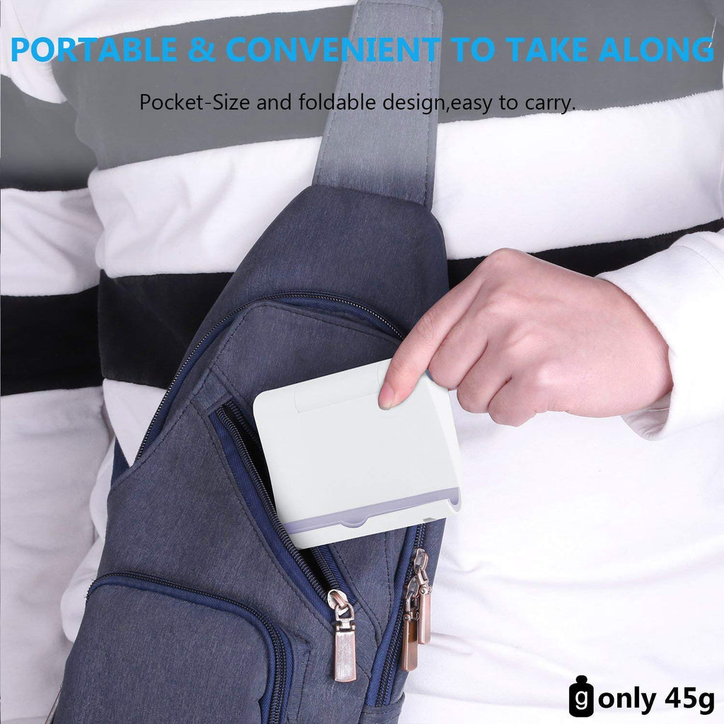 Pokanic Cell Phone Multi-Angle Stand Holder Mount Cradle Organizer Charger Station Tablet Desktop Bed Office School Kitchen Travel Foldable Portable Adjustable Universal Smartphones