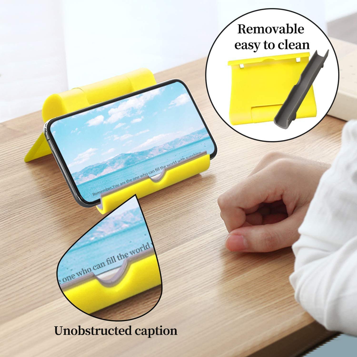 Pokanic Cell Phone Multi-Angle Stand Holder Mount Cradle Organizer Charger Station Tablet Desktop Bed Office School Kitchen Travel Foldable Portable Adjustable Universal Smartphones