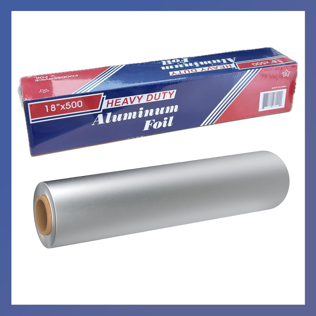 Pokanic Aluminum Foil Wrap Roll 12 in x1000 Feet Long | Industrial Size and Strength | Commercial Grade & Length Foil Wrap for Food Service Industry and Home Use| Strong Silver