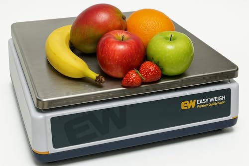 Easy Weigh PX 12 x 0.002 LB Capacity Digital Scale Rechargeable Battery Operated LCD Display Stainless Steel Platter KG Grams Ounces OZ Kitchen Deli Produce Electronic NTEP (PX-12)