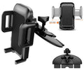 Pokanics Car Phone Mount CD Slot Holder – 360° Rotation Adjustable Stand with One Touch Clamp & Three-Side Grip – Universal Cell Phone Holder for iPhone, Samsung Galaxy Truck & SUV (CD Slot Mount)