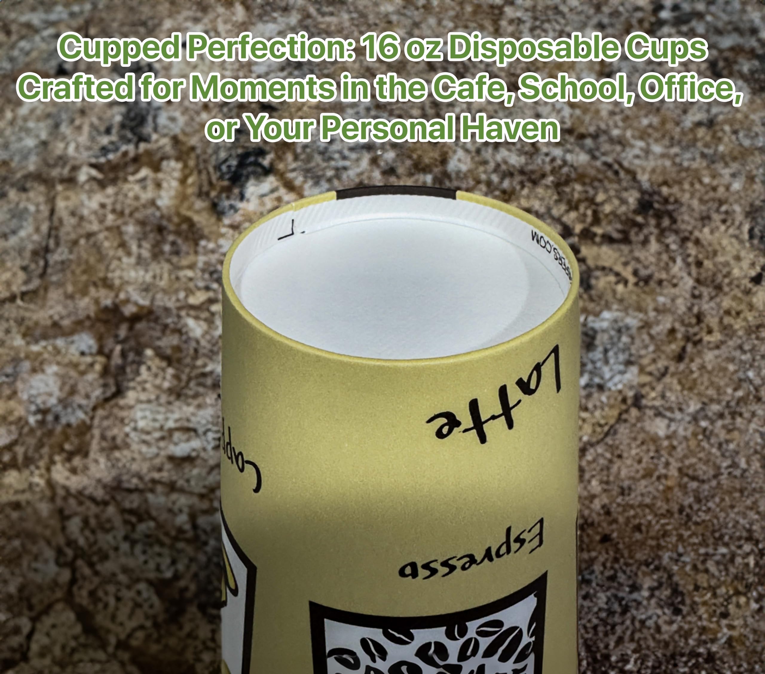 Pokanic Paper Cups oz Pack Disposable Hot Cold Beverage Drinking Coffee Water Juice Tea Party Travel Events Cafe Restaurant School Office Home Kitchen