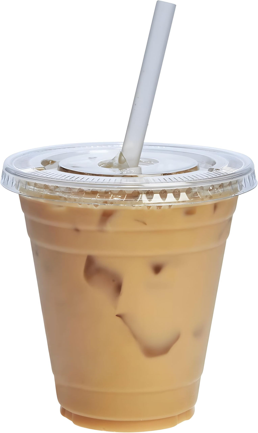 Pokanic Plastic Clear Cups [ oz] with Lids and Straws [ Set] Disposable Cold Beverage Drinking Iced Coffee Water Juice Tea Party Travel Cafe School Office Home Kitchen