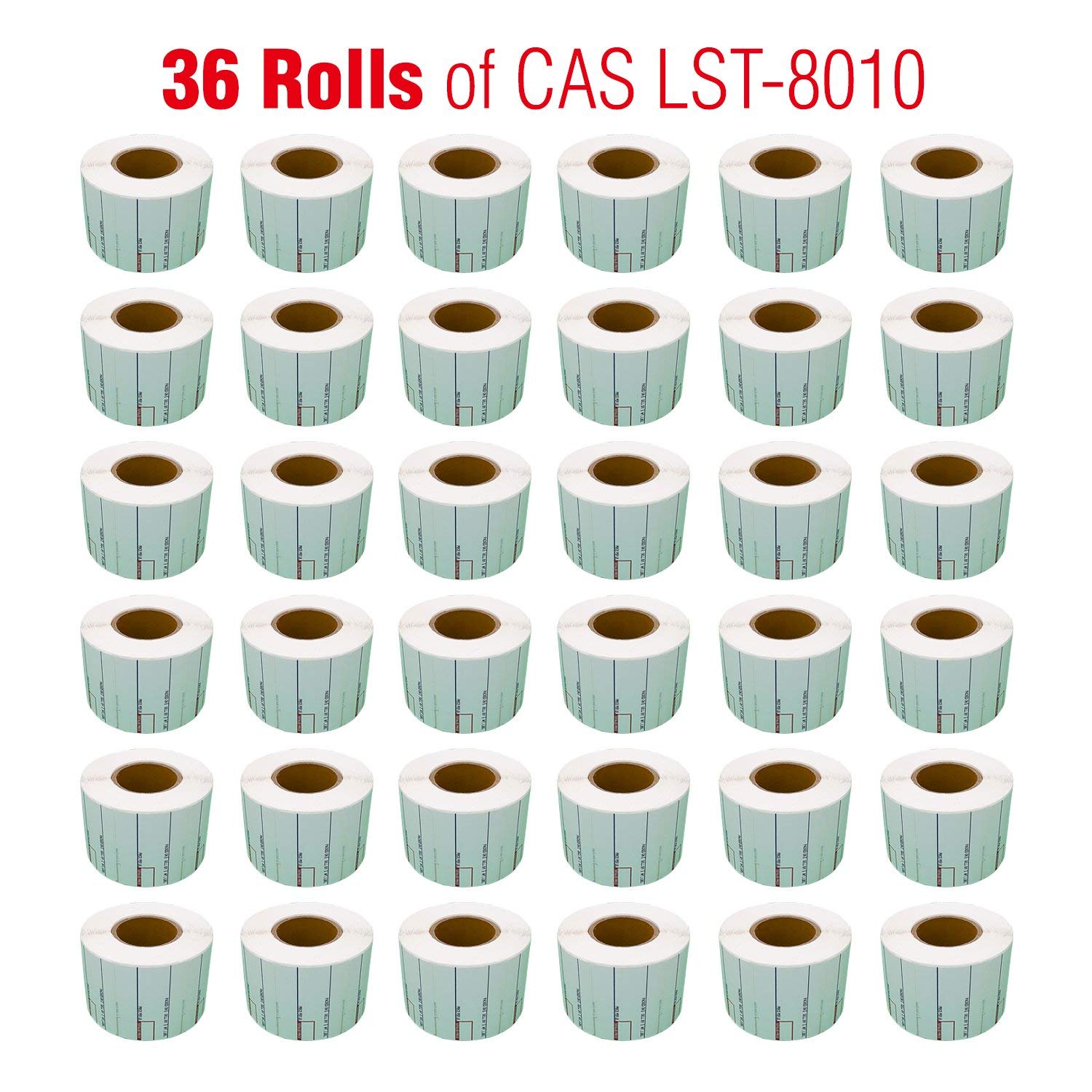 CAS Labels LST Thermal - Printer Printing Scale Compatible with CAS LP-1000 CL-5000 CL-5500 CL-7200, Easy Weigh LS-100, VisionTech DLP-300