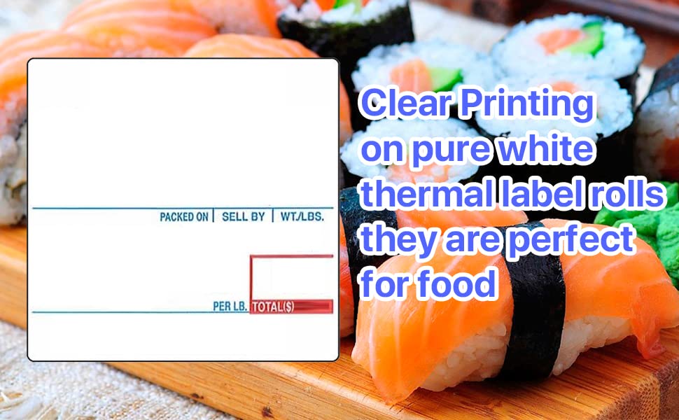 CAS Labels LST Thermal - Printer Printing Scale Compatible with CAS LP-1000 CL-5000 CL-5500 CL-7200, Easy Weigh LS-100, VisionTech DLP-300