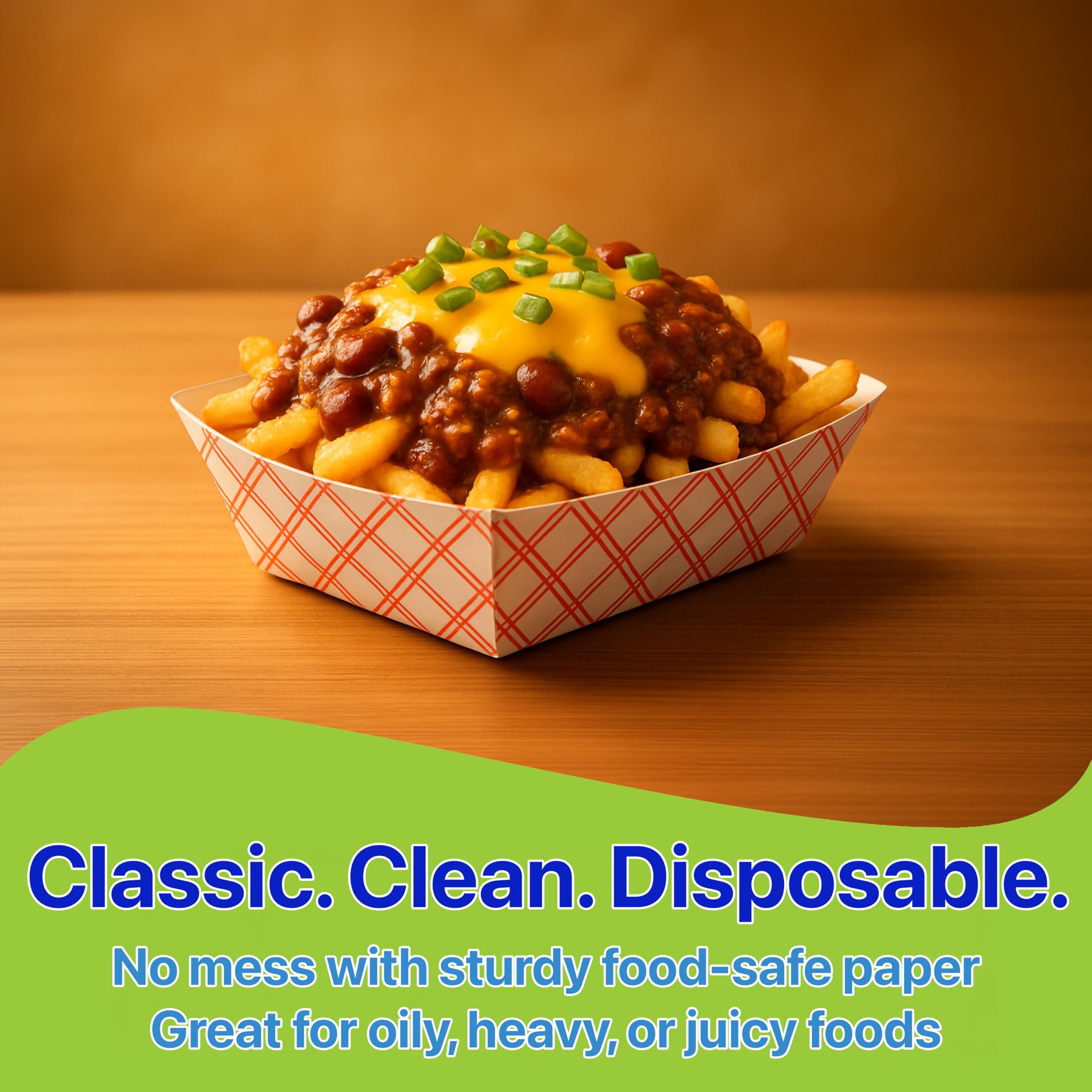 Pokanic Checkered Kraft Paper Boat Trays [ lb] x [ Pack] Disposable [ x x x] Containers Bowls Baskets Heavy-Duty Foods Snacks Hot Dogs Sandwich Burgers Popcorn Chips Tacos Nachos