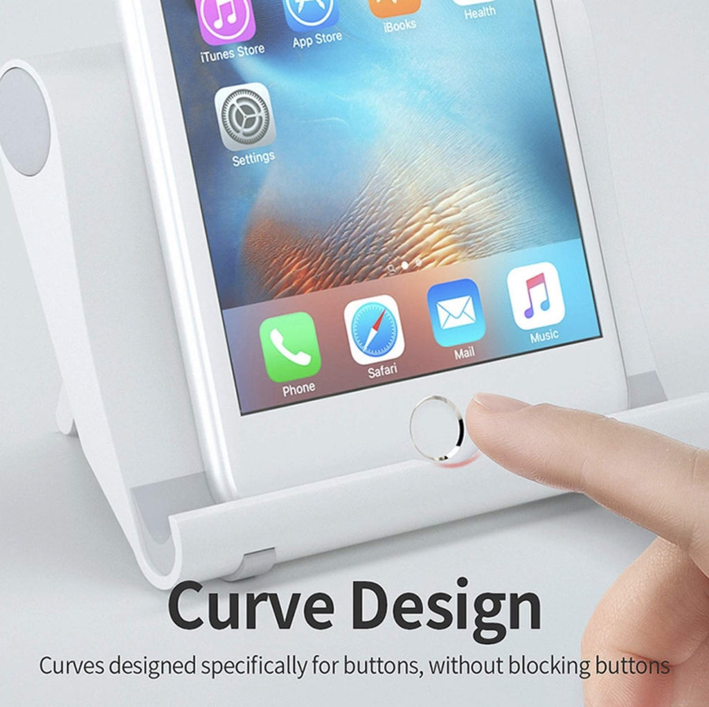 Pokanic Cell Phone Multi-Angle Stand Holder Mount Cradle Organizer Charger Station Tablet Desktop Bed Office School Kitchen Travel Foldable Portable Adjustable Universal Smartphones