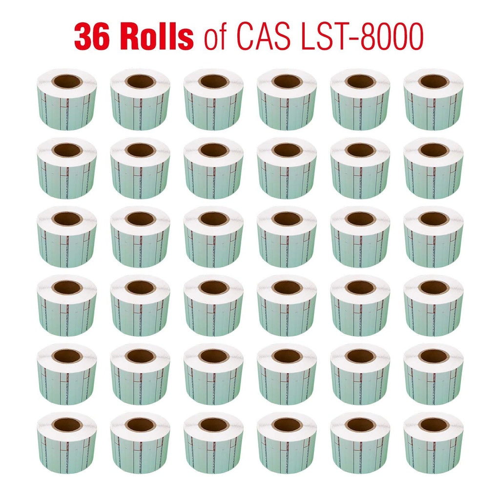 CAS Labels LST Thermal - Printer Printing Scale Compatible with CAS LP-1000 CL-5000 CL-5500 CL-7200, Easy Weigh LS-100, VisionTech DLP-300