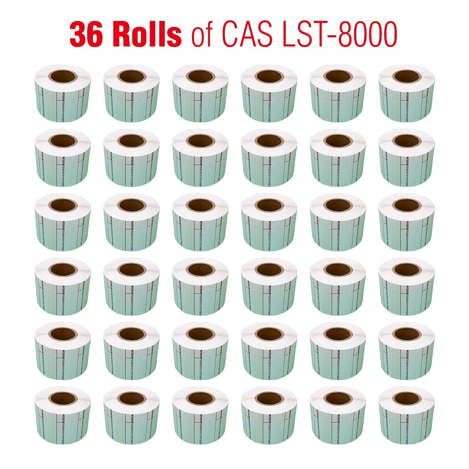 CAS Labels LST Thermal - Printer Printing Scale Compatible with CAS LP-1000 CL-5000 CL-5500 CL-7200, Easy Weigh LS-100, VisionTech DLP-300