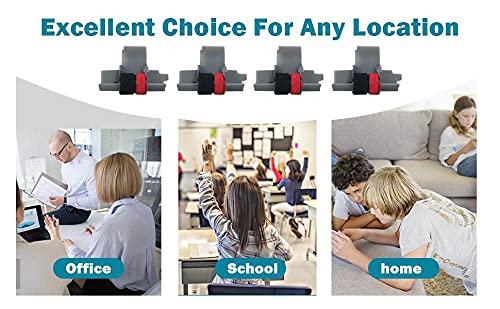 IR-40T x [12 Pack] Black and Red Ink Roller Ribbon Cartridge Compatible with Casio Canon and Sharp Printing Calculators and Cash Registers (12 Pack)