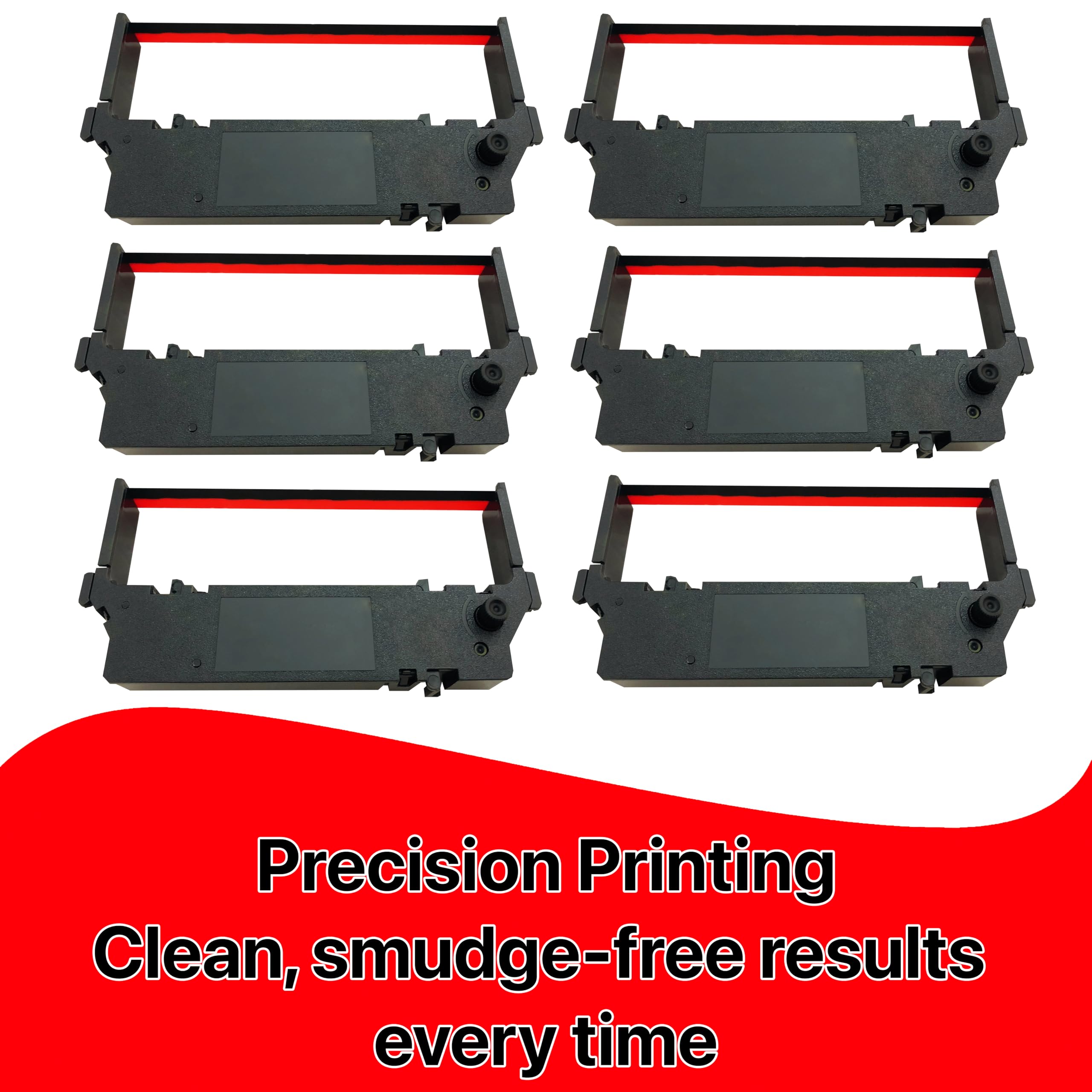 Pokanic SP-700 Ribbon Ink Cartridge Black/Red Replacement POS System Kitchen Printers Compatible with Star Micronics SNBC Epson Bixolon Citizen NCR