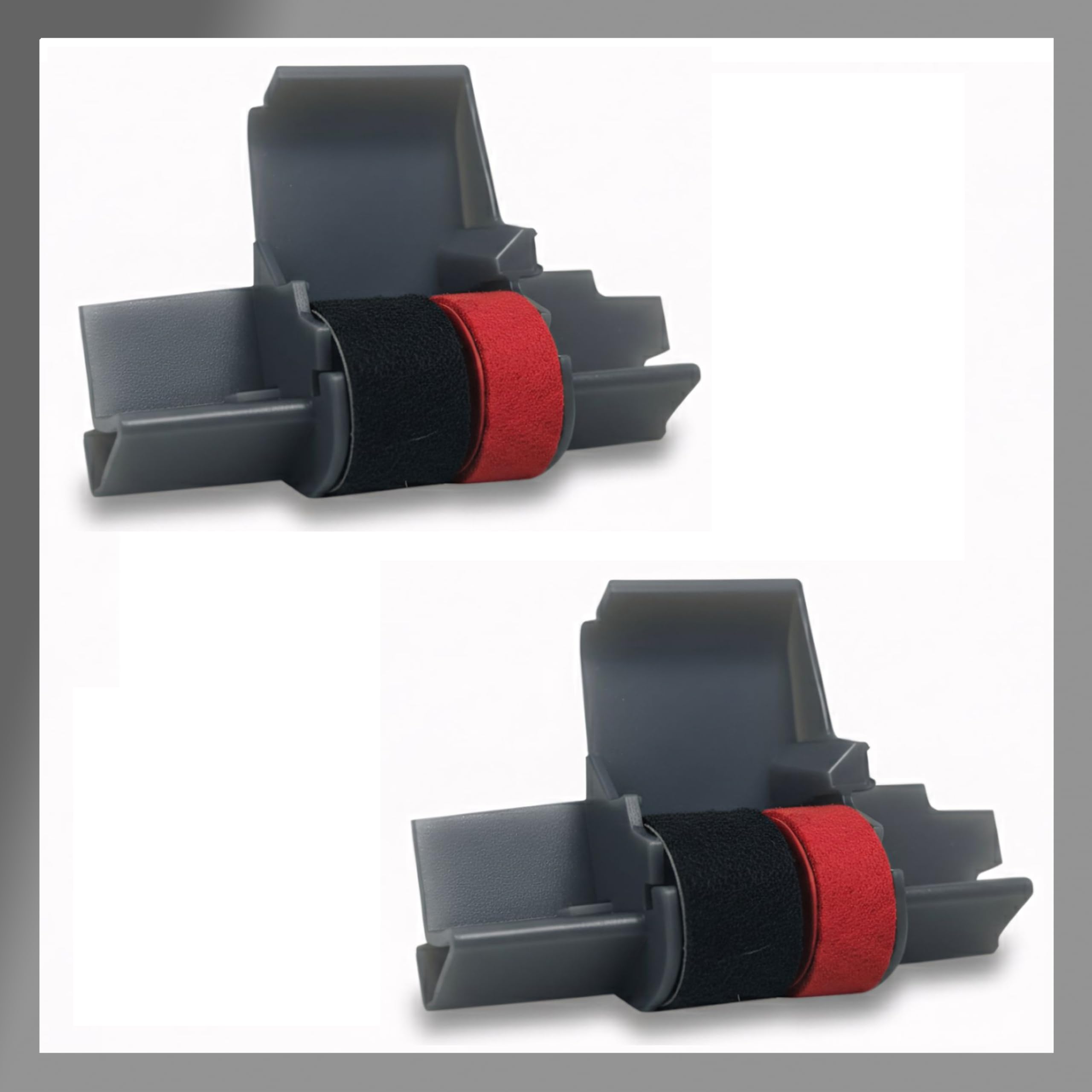 IR-40T x [2 Pack] Ink Roller Black and Red Compatible with Canon P23-DH V and Casio HR-100TM HR-150TM Printing Calculators (2 Pack)