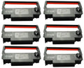 ERC-30 34 38 Ribbon Ink Cartridge Receipt Printer Black and Red, ERC30 Compatible with Epson Printer SNBC BTP-M280, BTP-M280A, BTP-M280B, BTP-M280D, BTP-M300, POS (6 Pack)