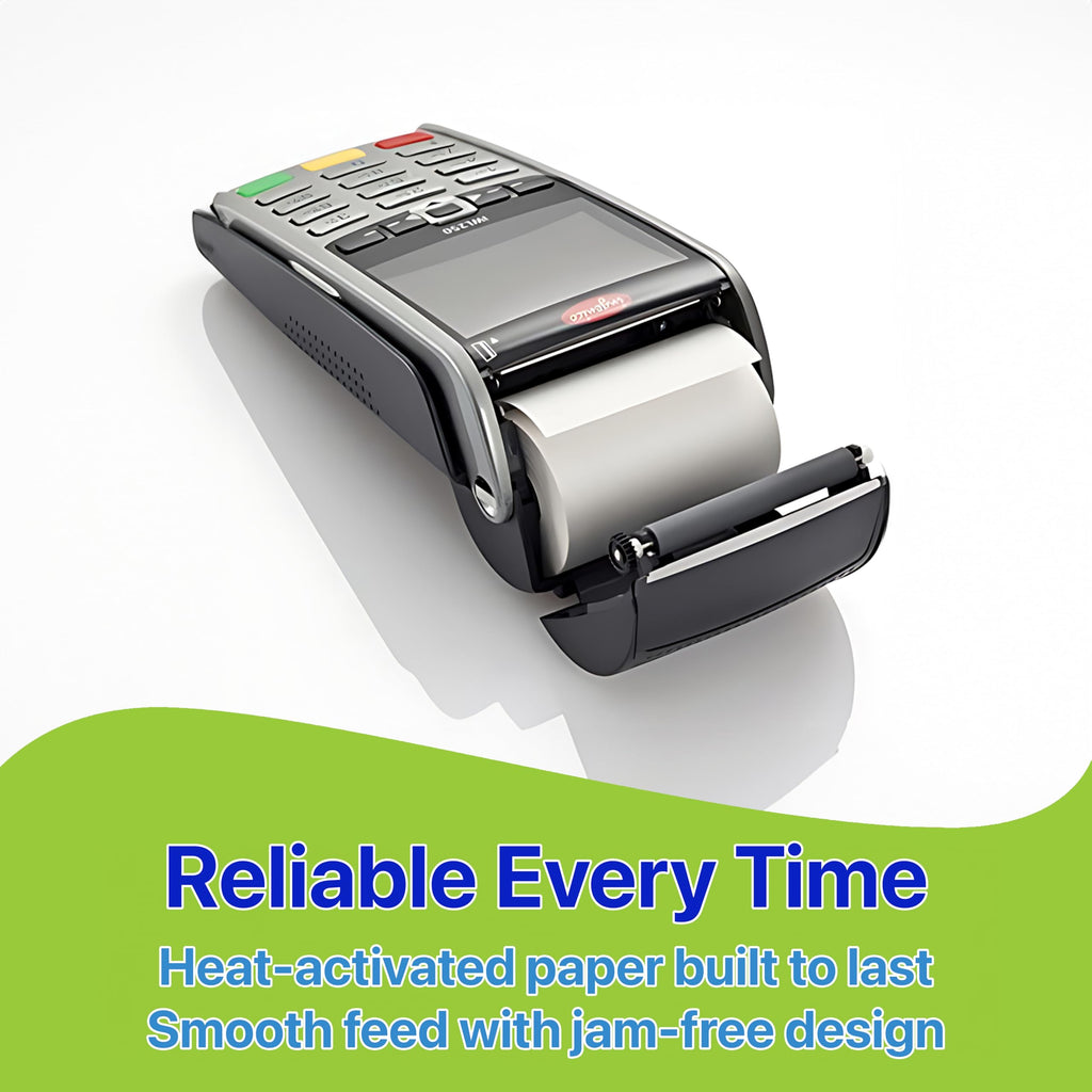 Pokanic Thermal Receipt Paper Rolls [3 1/8/" x 230'] x [30 Rolls] Compatible with Clover Mini Mobile Square POS System Credit Card Machine Calculators Star Printers