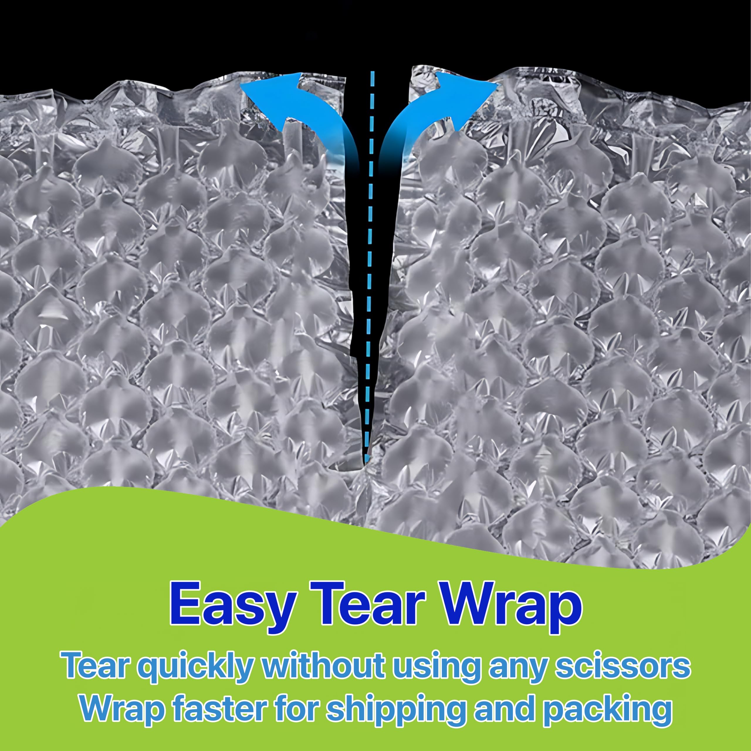 Pokanic Large Bubble Protection Clear Wrap [12 inch x ft] Air Cushion Inflatable Pillow Bags Heavy Duty Wrapping Packing Shipping Moving