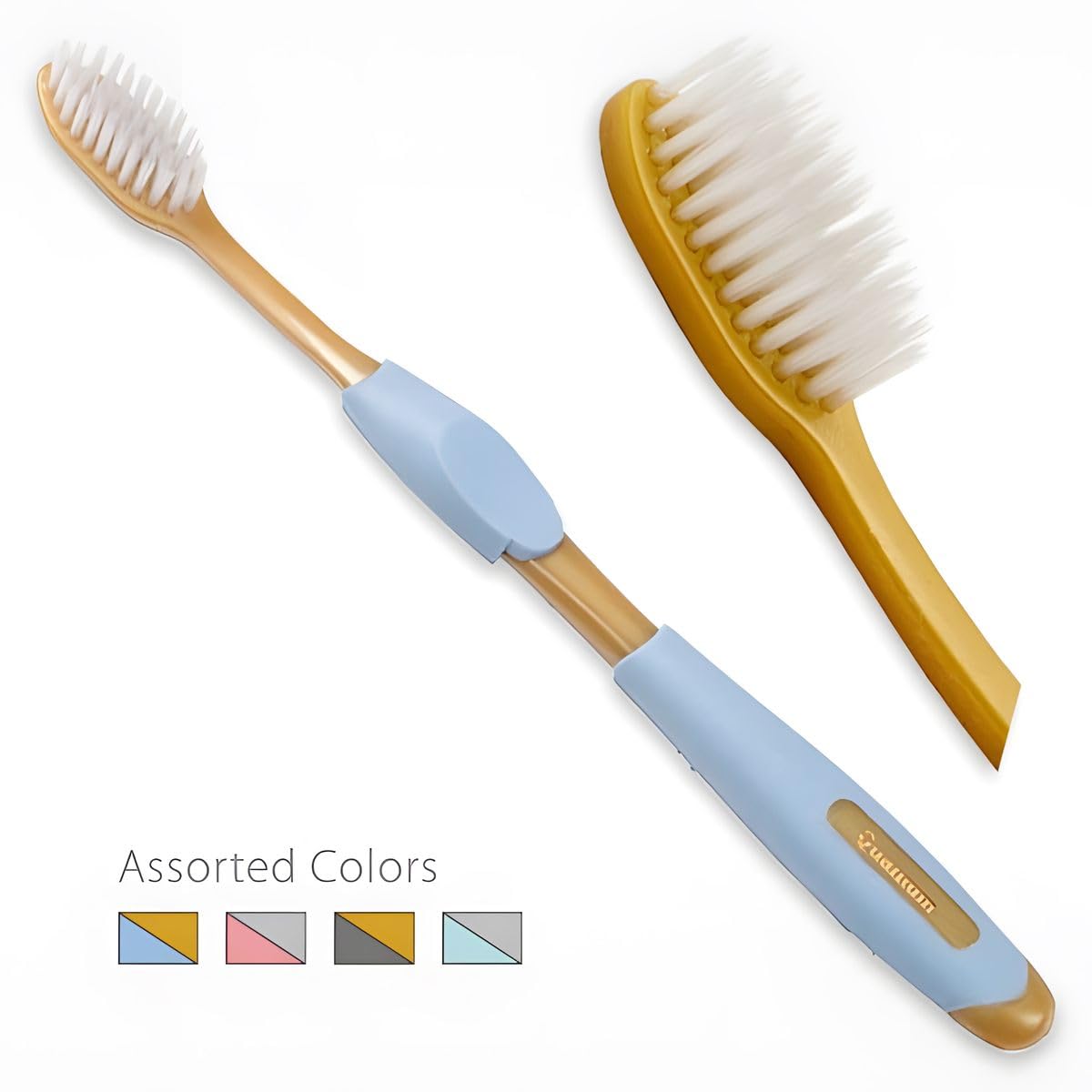 Euro-Tech Toothbrush [4 Pack] Pro Seires Assorted Colors Ultra Fine Original Compatible with Quantum Brush
