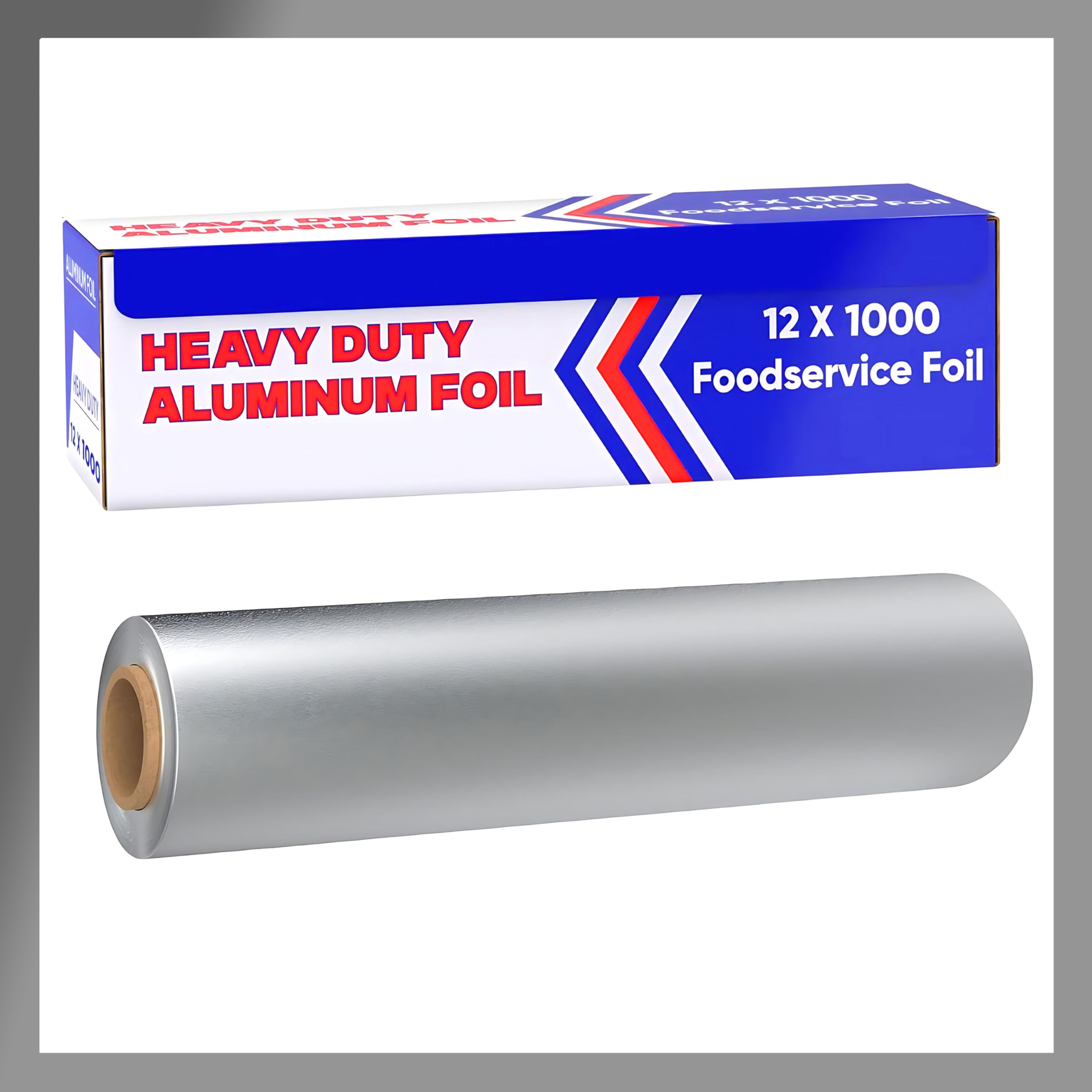 Pokanic Aluminum Foil Wrap Roll Heavy Duty Commercial and Home Use for Food, BBQ, Grilling, Cooking, Baking, Roasting, Party