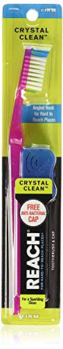 Reach Crystal Clean Toothbrush, Medium Bristles, 1 Count, Pack of 6