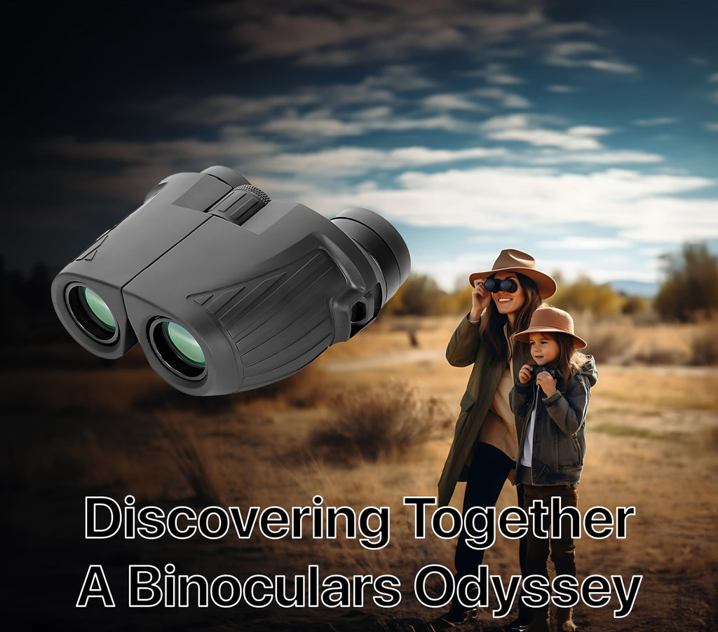Pokanic Binoculars High-Resolution [12 x 25 Optics] Clear Vision Compact Size for Travel, Camping, Hiking, Bird Watching, Wildlife, Outdoor Adventure