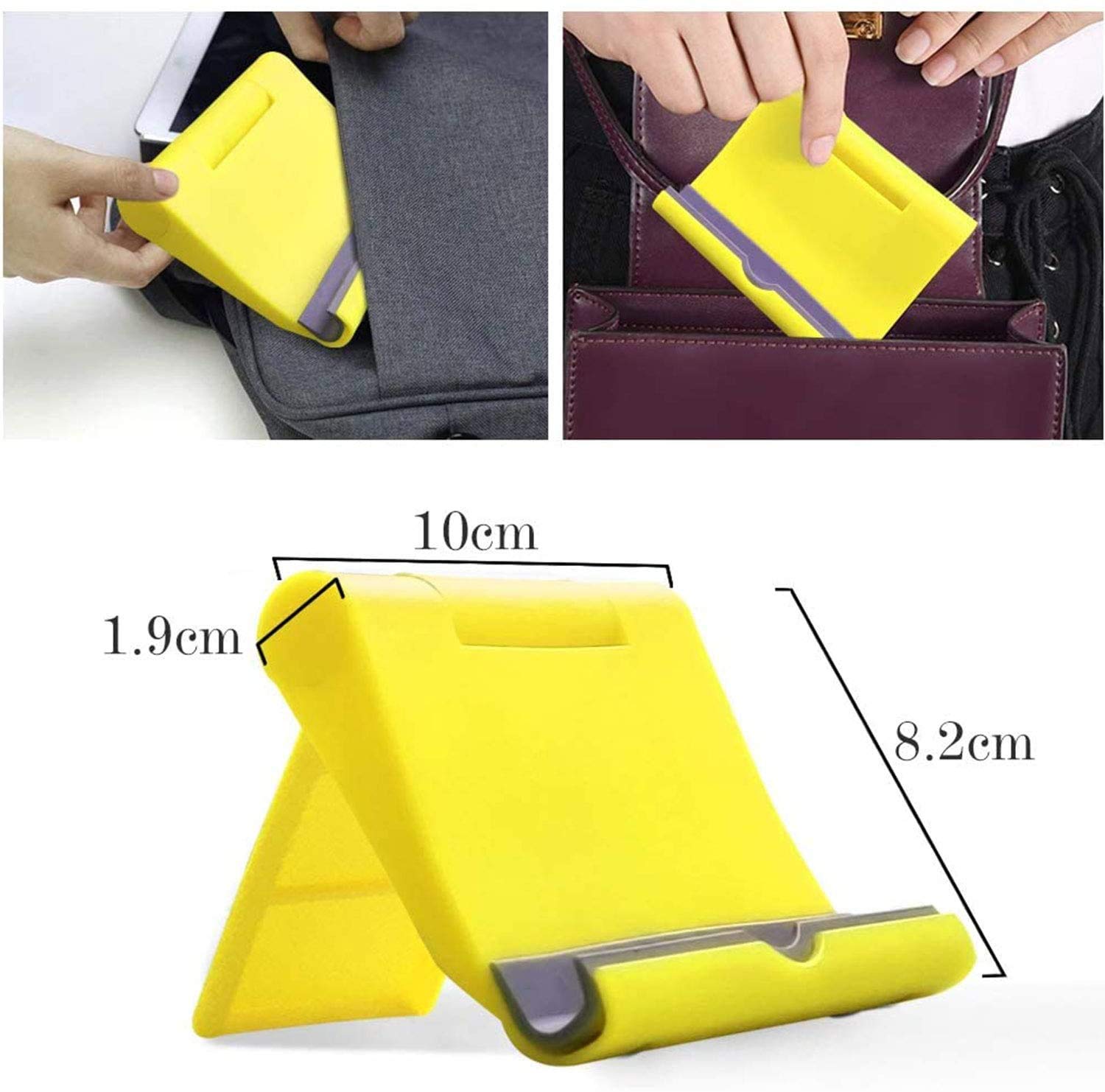 Pokanic Cell Phone Multi-Angle Stand Holder Mount Cradle Organizer Charger Station Tablet Desktop Bed Office School Kitchen Travel Foldable Portable Adjustable Universal Smartphones